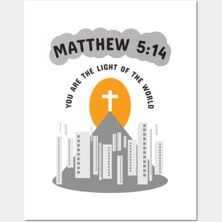 Light of the world bible verse Tshirt Posters and Art